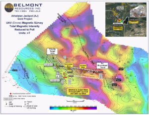 Belmont Resources AJ Property UAV High Resolution Magnetics
