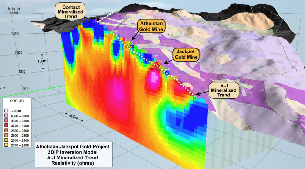 A-J-Trend-Resistivity 3DIP Section