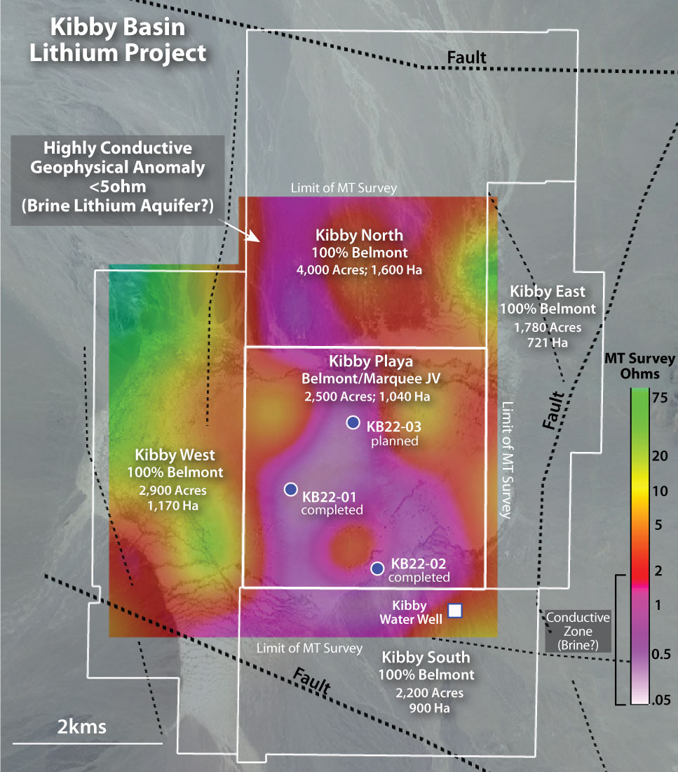 Belmont-Resources-Kibby-Basin-Lithium-Project Drill Plan